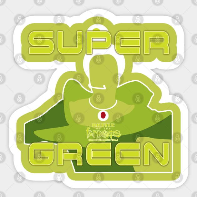 Super Green Sticker by Fanthropy Running Clubs